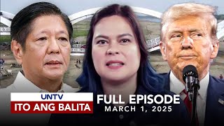 UNTV Ito Ang Balita Weekend Edition  March 1 2025 [upl. by Ecnarual]