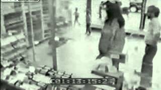 Threshers Off License fire CCTV [upl. by Sonnie319]