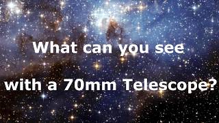 What can you see with a 70mm Telescope [upl. by Yojal267]