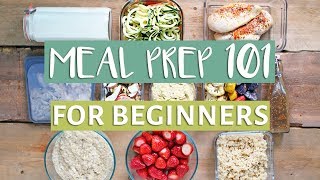 EASY MEAL PREP WITH ME  Beginners Guide To Meal Prep [upl. by Dnalyaw]