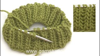 How to knit English rib in the round [upl. by Aniale]