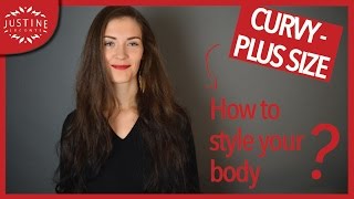 How to style a curvy body shape Plus Size body  Justine Leconte [upl. by Selina]