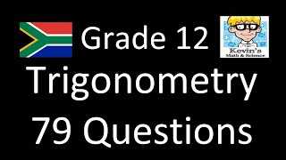 Trigonometry grade 12 revision  PDF [upl. by Jacintha]