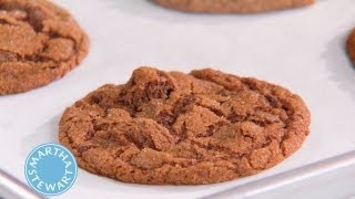 Holiday Chocolate Molasses Spice Cookies  Holiday Recipes  Martha Stewart [upl. by Northey630]