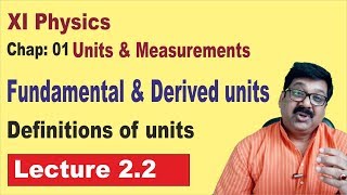 22 Fundamental amp Derived Units Definitions of Units Class 11 Physics [upl. by Chrisman]