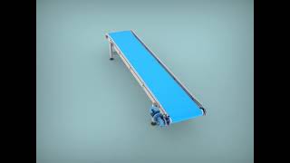 Belt conveyor animation [upl. by Llesram]