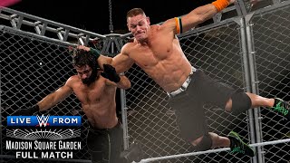 FULL MATCH  John Cena vs Seth Rollins – US Title Steel Cage Match WWE Live from MSG [upl. by Glassman]