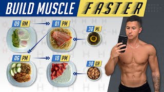 The Best Meal Plan To Build Muscle Faster EAT LIKE THIS [upl. by Siwel]