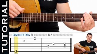 Como leer Tablaturas Tabs de guitarra fácil de guitarraviva Clase 1 [upl. by Nitsirt]