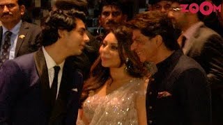 Shah Rukh Khan With Gauri Khan amp Aryan Khan At Akash And Shlokas Engagement [upl. by Voletta]