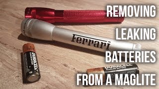 How to Remove Leaking Batteries from a Maglite [upl. by Machute310]