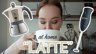 HOW TO MAKE A quotLATTEquot AT HOME moka pot  frother [upl. by Aynotak975]