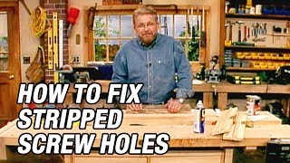 How to Fix Stripped Screw Holes [upl. by Bloom]