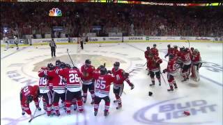 Patrick Kane Double OT Series Winning Goal 6813 [upl. by Ahsayn258]