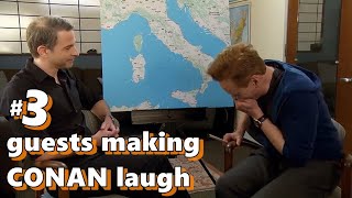 Guests making Conan laugh 3  COMPILATION [upl. by Anha]