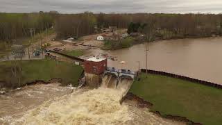 Smallwood Lake Dam Overflows After Edenville Dam Failure [upl. by Annaira]