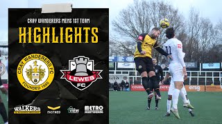 Cray Wanderers VS Lewes  1  1  HIGHLIGHTS  Isthmian Premier League [upl. by Eiramnaej]