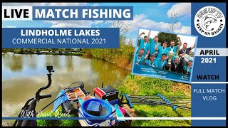 LIVE MATCH FISHING Commercial National 2021  Lindholme Lakes  BagUpTV  April 2021 [upl. by Llertnauq235]