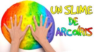 Cómo hacer un Slime Arcoíris🌈💩 [upl. by Mead]