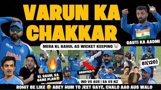 WHAT A MATCH 😱 VARUN KA KHAUF 😂 KANE KO BABRI HO GAYA 🔥 IYER HARDIK SUPERB BATTING  IND Vs NZ CT [upl. by Alocin]