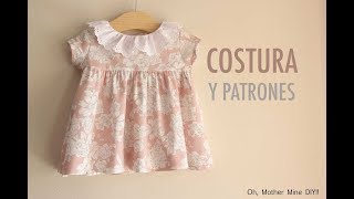 DIY Costura Vestido de niña patrones gratis [upl. by Teriann]