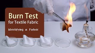 Burn Test for Fabric Identification [upl. by Namso]