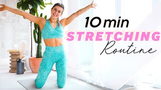 10 min FULL BODY STRETCH  FLEXIBILITY ROUTINE  Beginner to Advanced [upl. by Loreen]