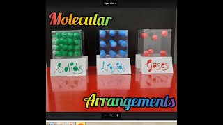 Model of Molecular arrangementSolid Liquid amp GasState of Matter Project for students [upl. by Aileen]