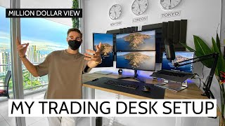 MY TRADING DESK SETUP Million Dollar View [upl. by Notsla]