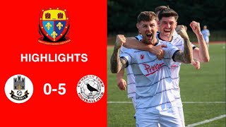 Caerleon 05 Cwmbrân Town  Gwent FA Senior cup  Quarter final highlights [upl. by Habas]