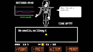 Undertale  Pacifist  Mettaton fight [upl. by Goeselt450]