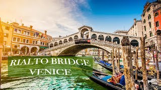 Rialto bridge Ponte di Rialto  Venice Short Clip to Get an Idea About It 4K [upl. by Airehc765]