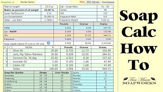 How to Use SoapCalc Cold Process Soap Tips amp Tricks 2 [upl. by Tyler]