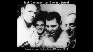 Jack Dempsey vs Cowboy Luttrell 1940 wInterview 16mm Transfer [upl. by Cleveland]