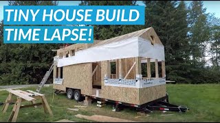 Tiny House Build From Start To Finish  Time Lapse [upl. by Verla61]