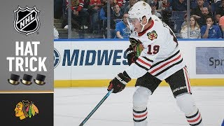 Jonathan Toews registers his fifth career hat trick in dramatic OT win [upl. by Yenot]