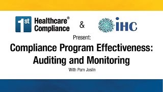 Compliance Program Effectiveness Auditing and Monitoring [upl. by Shanney433]