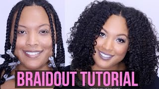 How To Get the PERFECT BRAIDOUT  Natural amp Transitioning Hair [upl. by Rosy698]