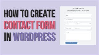 How to Create a Contact Form in WordPress  Using WPForms  EASY [upl. by Mychal]