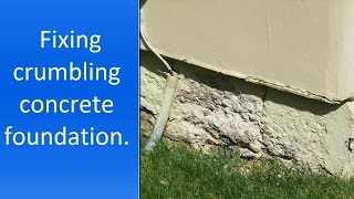 How to repair crumbling concrete near foundation [upl. by Lucilia]