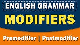 Modifiers  Premodifier amp Postmodifier  English Grammar  Home Revise [upl. by Alliehs846]